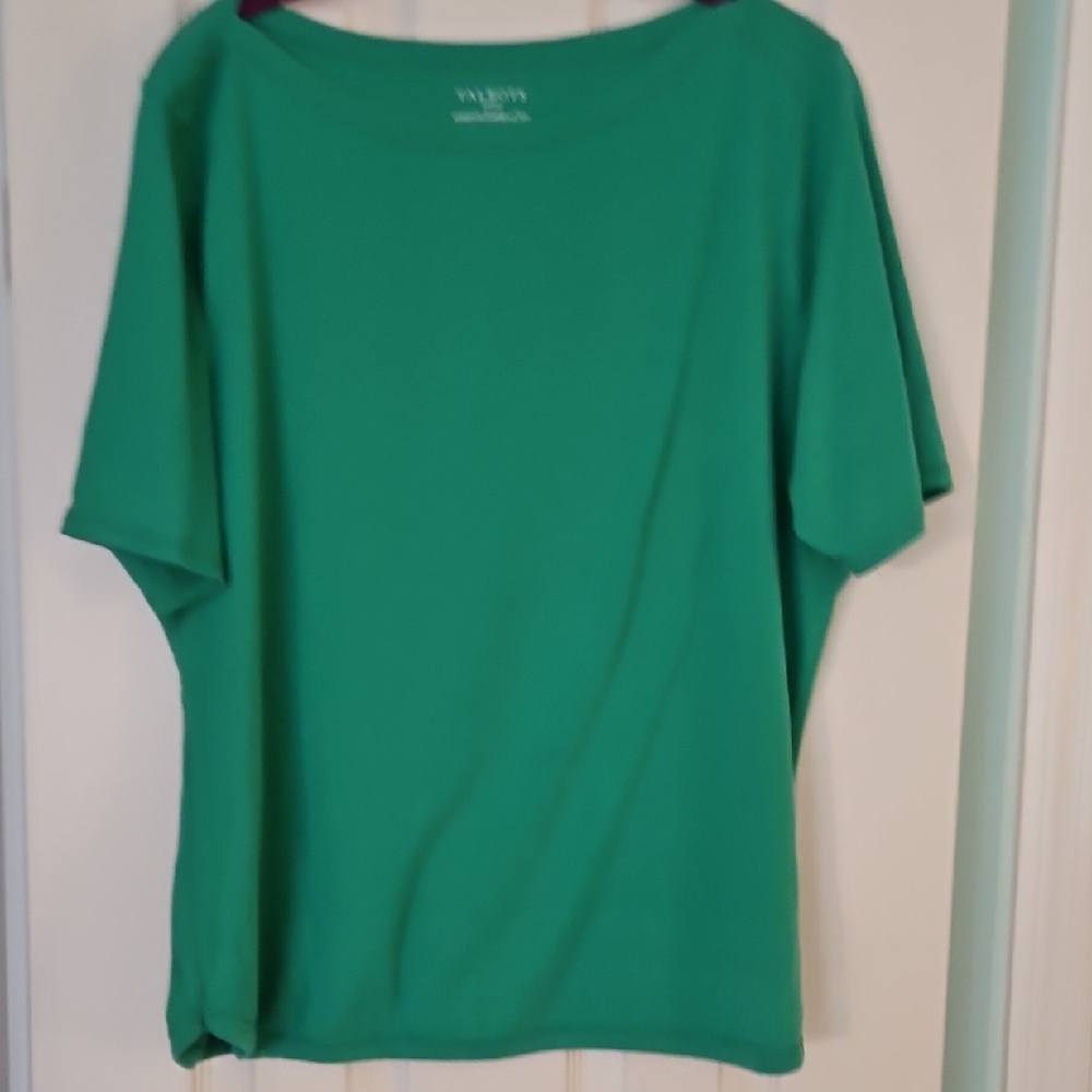 Talbots Green Stretch Weekend Tee